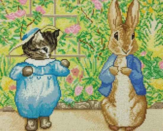 Craft Buddy "Peter Rabbit and Tom Kitten" Crystal Art Canvas 40x50cm Hot