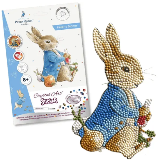 Craft Buddy "Peter Rabbit" Crystal Art Sticker, A5 size Sale