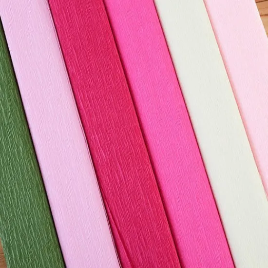 Craft Buddy Pink Crepe Paper Assortment set of 6 Sale