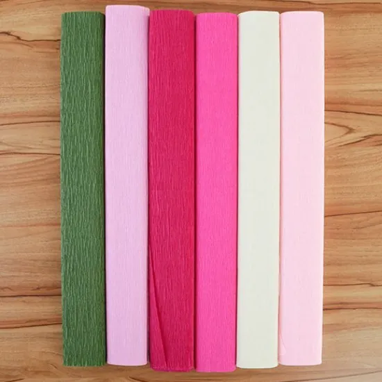Craft Buddy Pink Crepe Paper Assortment set of 6 Sale