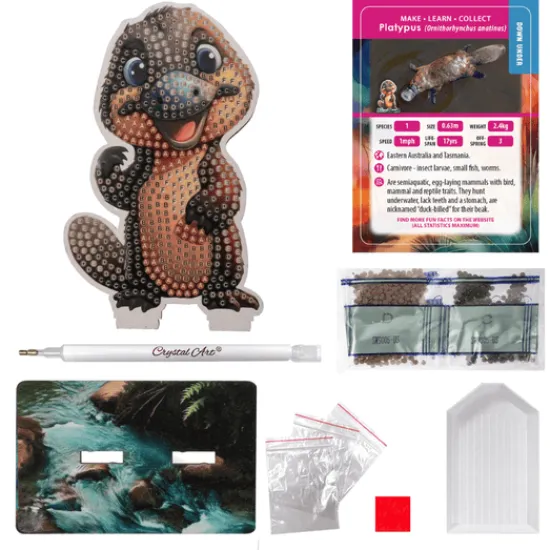 Craft Buddy Platypus Crystal Art Wildlife Buddies Fashion