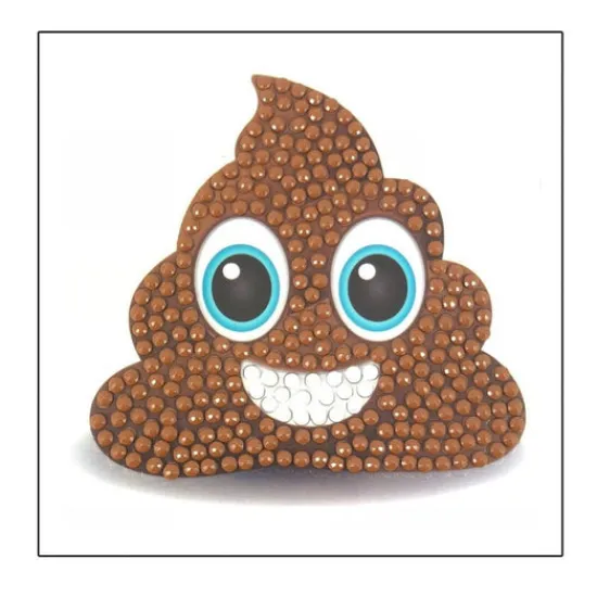 Craft Buddy "Poo" Crystal Art Motifs (With Tools) New