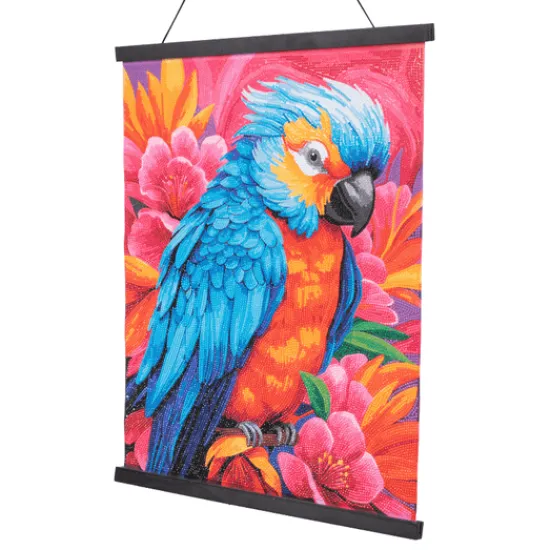 Craft Buddy "Pretty Parrot" Crystal Art Scroll Kit 40x50cm Online