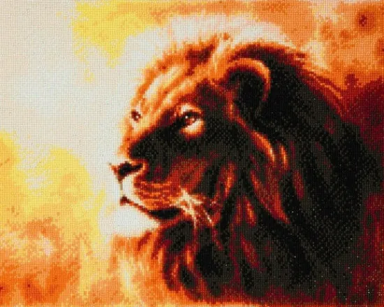 Craft Buddy "Proud Lion" Crystal Art Canvas Kit 40x50 cm Discount