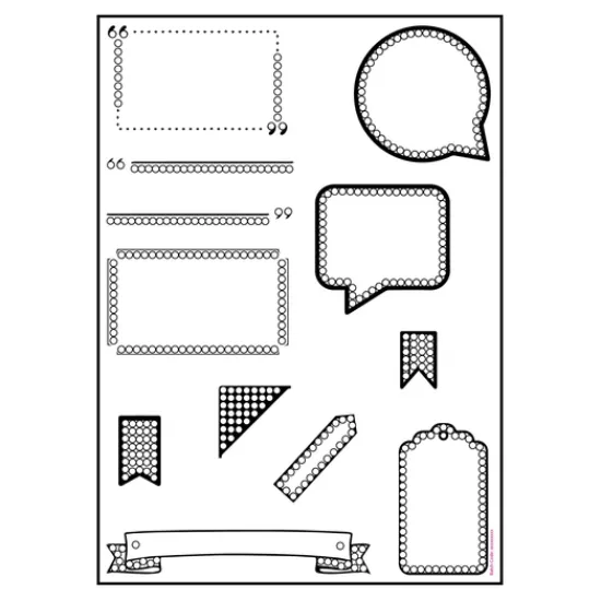 Craft Buddy Quotes & Tags Crystal Art A5 Scrapbook Stamp Set Online
