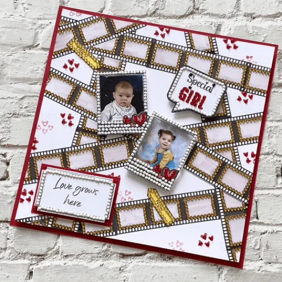 Craft Buddy Quotes & Tags Crystal Art A5 Scrapbook Stamp Set Online