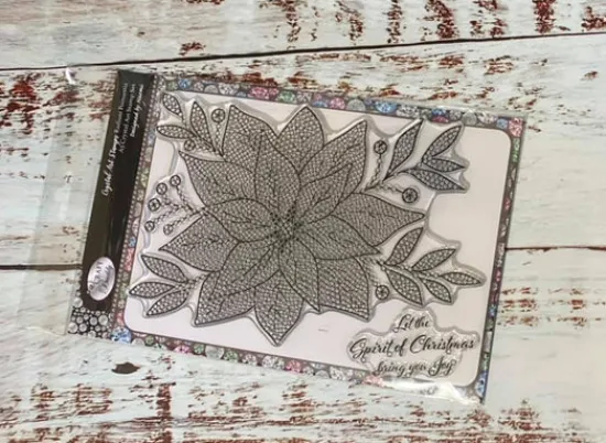 Craft Buddy "Radiant Poinsettia" Crystal Art A5 Stamp set Online