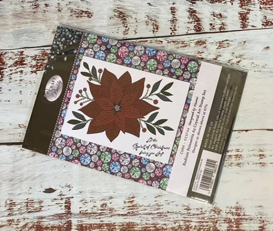 Craft Buddy "Radiant Poinsettia" Crystal Art A5 Stamp set Online