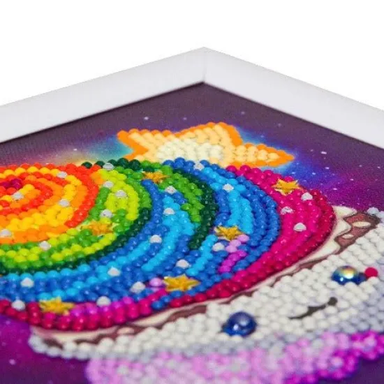 Craft Buddy "Rainbow Cupcake" Ashley Erickson Frameable Crystal Art Online