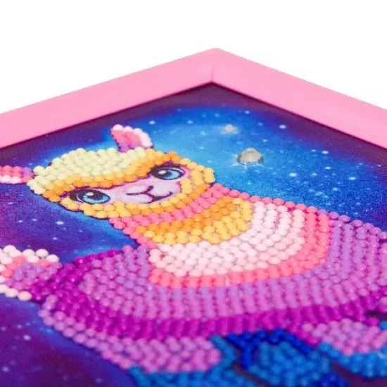 Craft Buddy "Rainbow Llama" Ashley Erickson Frameable Crystal Art Discount