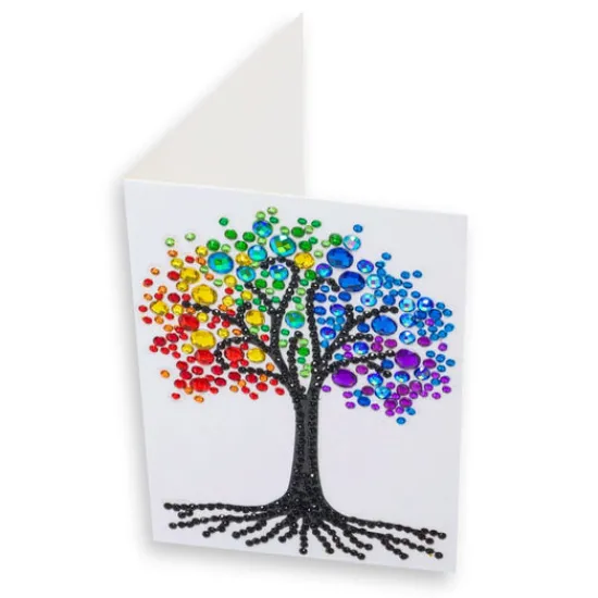 Craft Buddy Rainbow Tree, 10x15cm Crystal Art Card Outlet