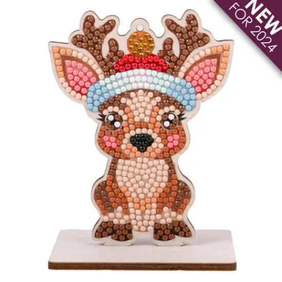 Craft Buddy "Reindeer" Crystal Art Buddies Festive Series 4 Decoration Discount