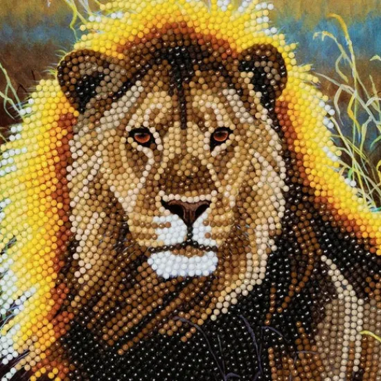 Craft Buddy "Resting Lion" Crystal Art Card Kit Outlet