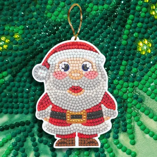 Craft Buddy "Santa" Crystal Art Buddies Festive Series 4 Decoration Sale