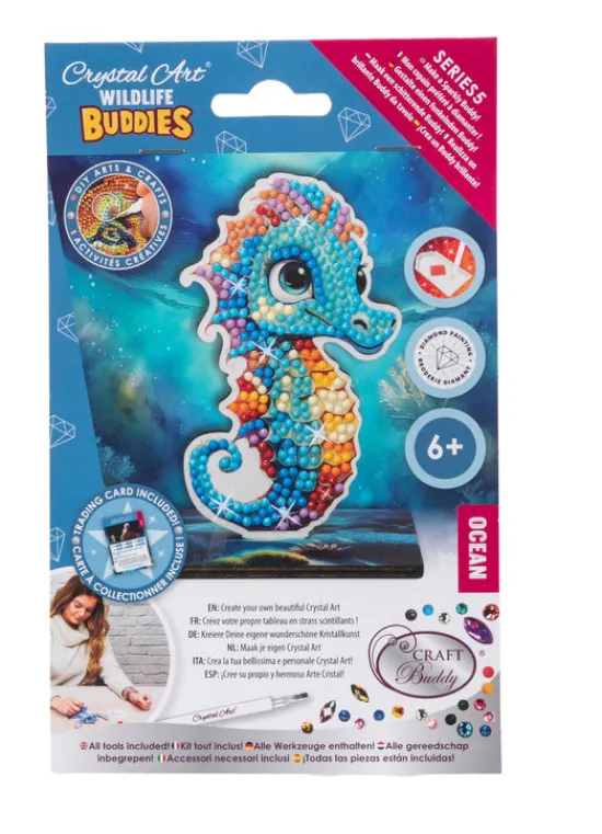 Craft Buddy Seahorse Crystal Art Wildlife Buddies Online