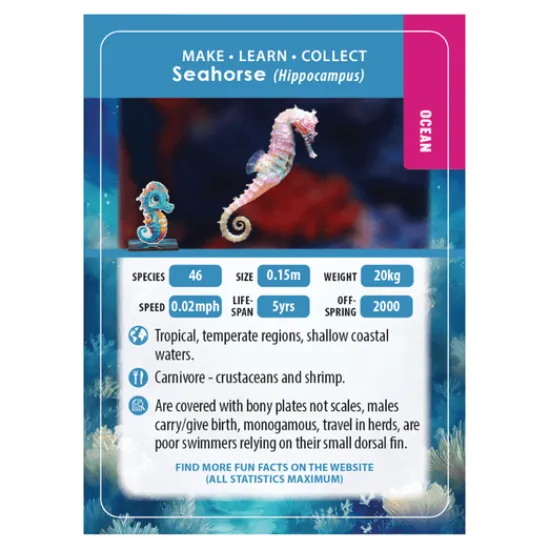 Craft Buddy Seahorse Crystal Art Wildlife Buddies Online