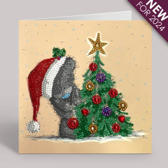 Craft Buddy "Season Sparkle" Tatty Teddy Crystal Art Card Best