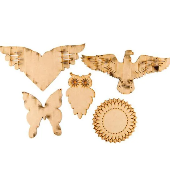 Craft Buddy Set of 5 MDF Fantasy Plaques Clearance