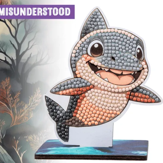 Craft Buddy Shark Crystal Art Wildlife Buddies Outlet
