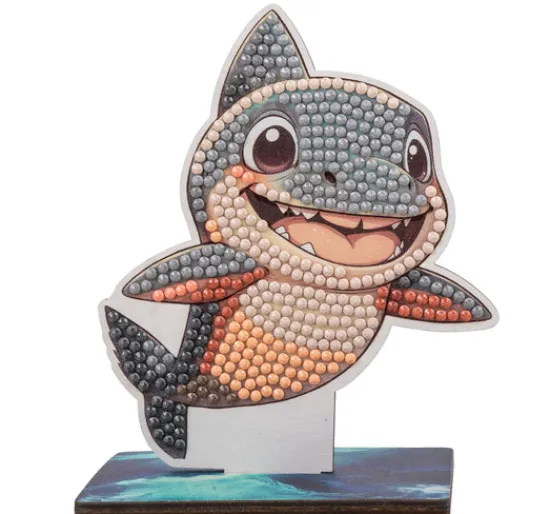 Craft Buddy Shark Crystal Art Wildlife Buddies Outlet