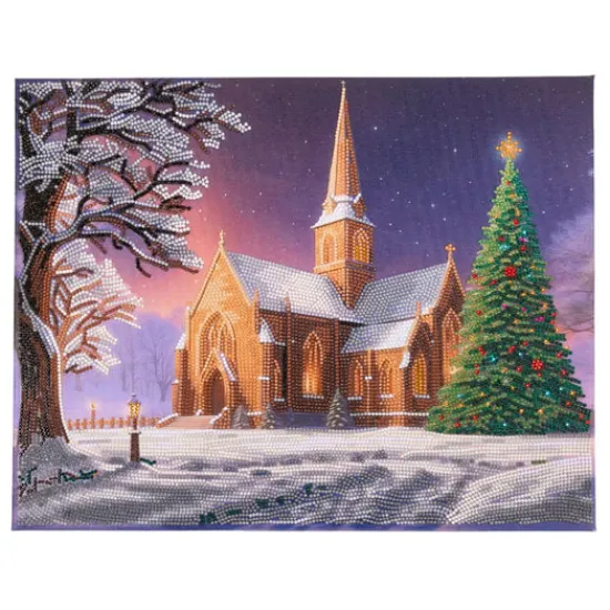 Craft Buddy "Silent Night" Crystal Art Canvas Kit 45cmx35cm Online
