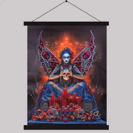 Craft Buddy "Skull Fairy" Crystal Art Scroll Kit 40x50cm Fashion