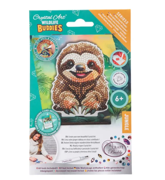 Craft Buddy Sloth Crystal Art Wildlife Buddies Discount