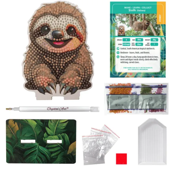 Craft Buddy Sloth Crystal Art Wildlife Buddies Discount