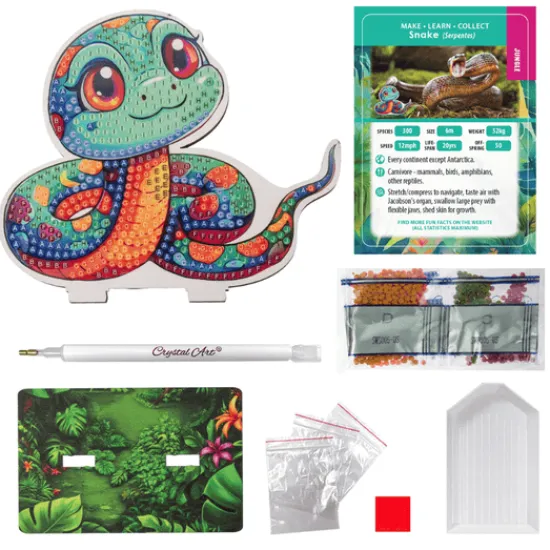 Craft Buddy Snake Crystal Art Wildlife Buddies Discount