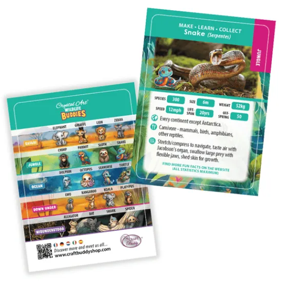 Craft Buddy Snake Crystal Art Wildlife Buddies Discount