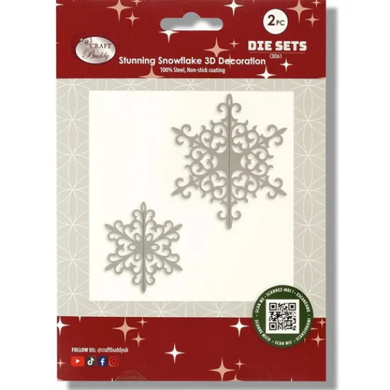 Craft Buddy "Snowflake" 3D Decoration Die Set Sale