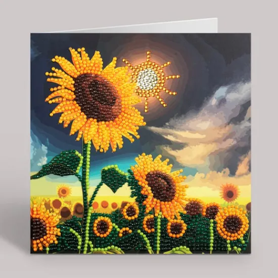 Craft Buddy "Soulful Sunflower" Crystal Art Card Clearance