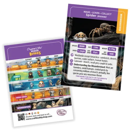 Craft Buddy Spider Crystal Art Wildlife Buddies Fashion