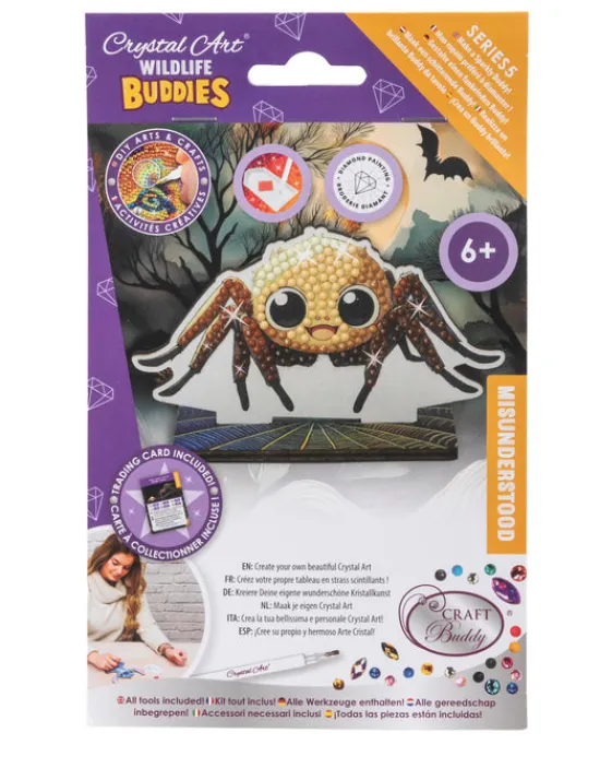 Craft Buddy Spider Crystal Art Wildlife Buddies Fashion