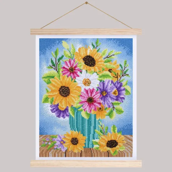 Craft Buddy "Spring Chintz" Crystal Art Scroll Kit 35x45cm Hot