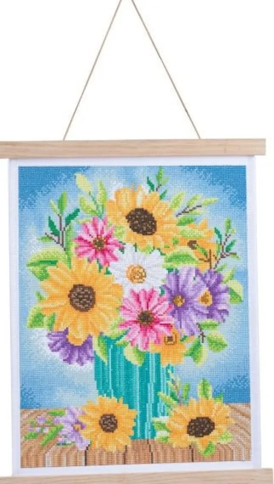 Craft Buddy "Spring Chintz" Crystal Art Scroll Kit 35x45cm Hot