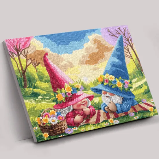 Craft Buddy "Spring Set" Crystal Art Canvas Kit 35cmx45cm Set of 2 Hot
