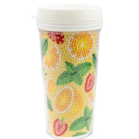 Craft Buddy "Summer Fruits" Crystal Art Cold Drink Tumbler Fashion