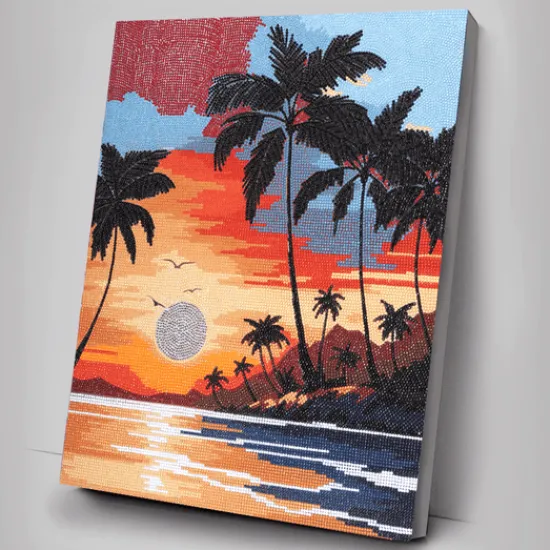 Craft Buddy Sunset Dreams Crystal Art Canvas Kit 40x50cm Discount
