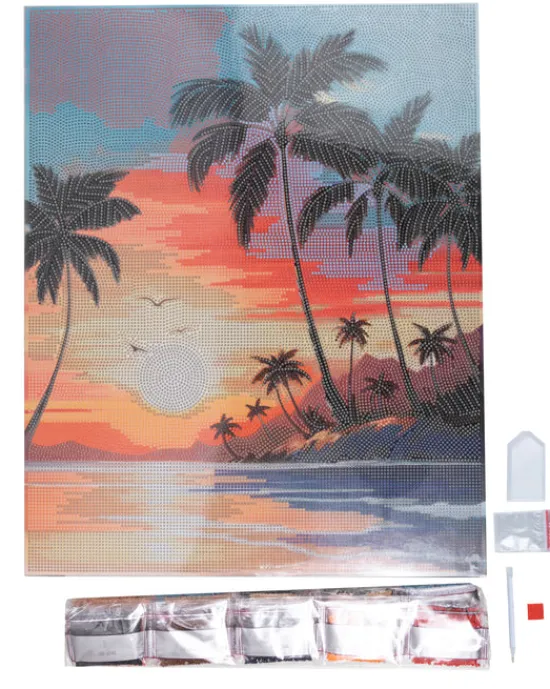 Craft Buddy Sunset Dreams Crystal Art Canvas Kit 40x50cm Discount