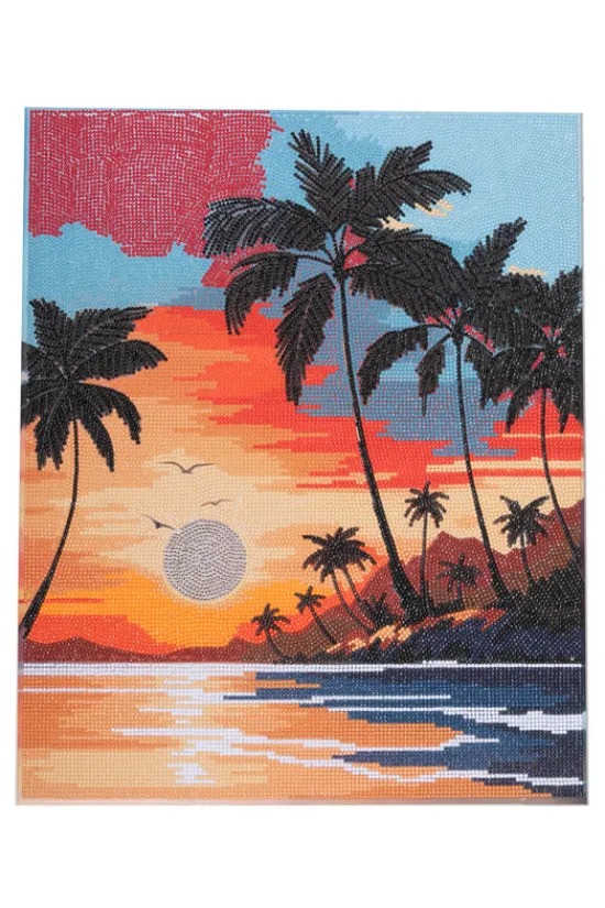 Craft Buddy Sunset Dreams Crystal Art Canvas Kit 40x50cm Discount