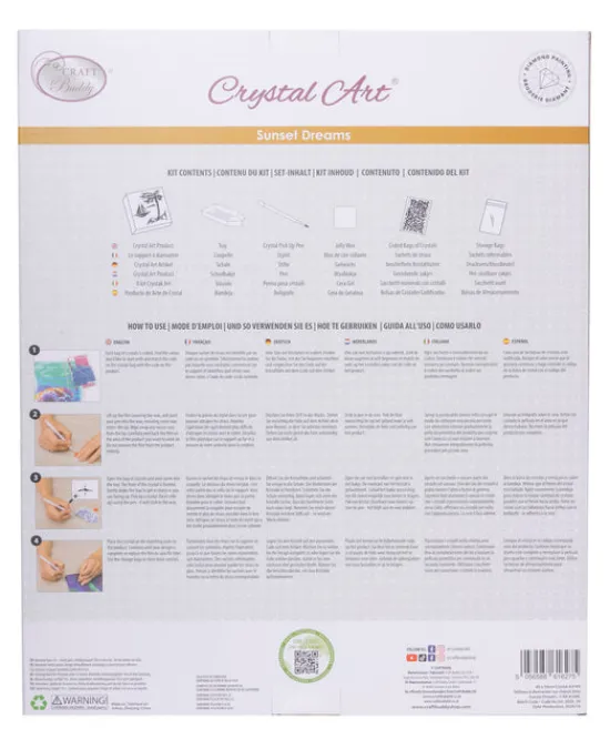 Craft Buddy Sunset Dreams Crystal Art Canvas Kit 40x50cm Discount