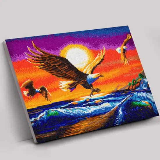 Craft Buddy "Sunset Eagles" Crystal Art Canvas Kit 40x50cm Fashion