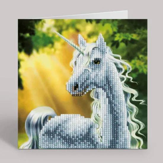 Craft Buddy "Sunshine Unicorn" Crystal Art Canvas Kit 30x30cm New