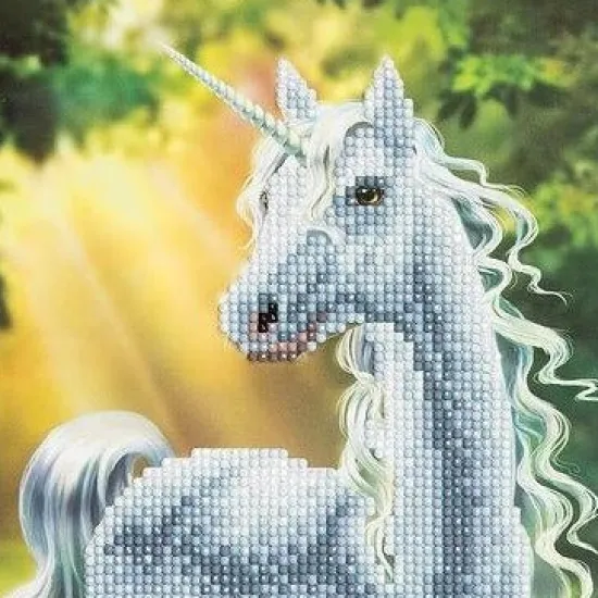 Craft Buddy "Sunshine Unicorn" Crystal Art Canvas Kit 30x30cm New
