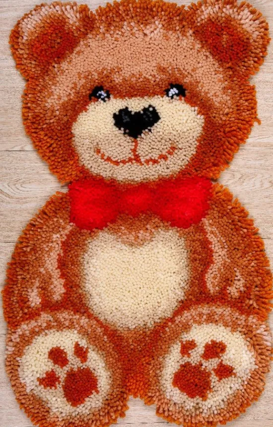 Craft Buddy "Teddy" Latch Hook Rug Kit 42*73cm Clearance