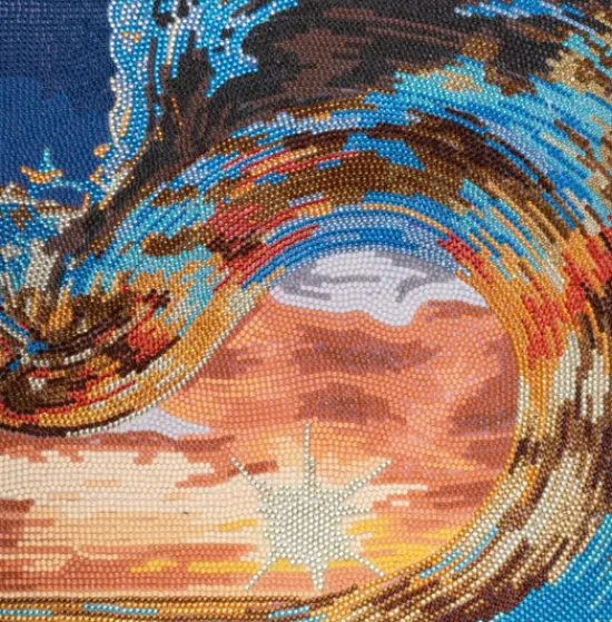 Craft Buddy “Tidal Wave” Crystal Art Canvas 30x30cm Clearance