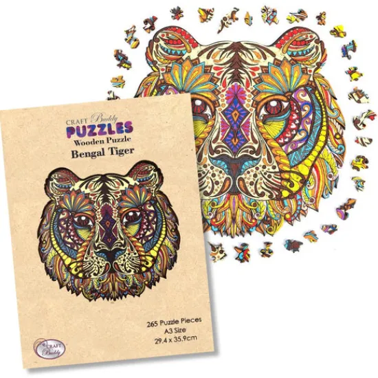 Craft Buddy "Tiger" A3 Wooden Puzzle Discount