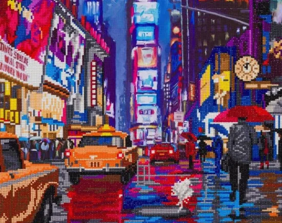 Craft Buddy "Times Square" Crystal Art Canvas Kit 40x50cm Outlet