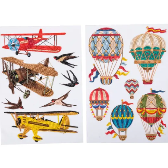 Craft Buddy "Transportation" Crystal Art Wall Stickers set of 4 Online